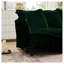 Ensemble de 2 fauteuils d'appoint et repose-pieds vert en velours côtelé vert avec housse amovible et grands coussins de salon