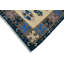 Tapis beige / gris unique des années 2000 5 pi 5 po x 8 pi 2 po Lovre