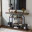 120cm Solid Wood Top Console Table