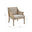 Chaise avec accoudoirs d'appoint