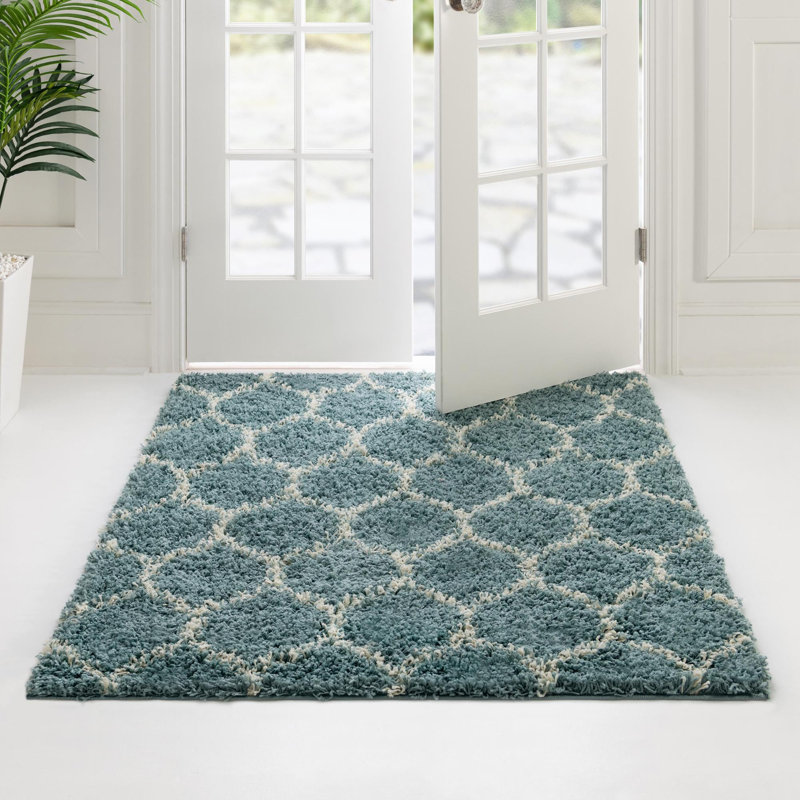 Geometric Indoor Rug, Square 6'
