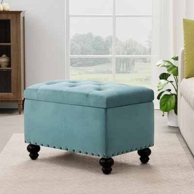 Repose-pieds rectangulaire avec rangement Dhiren