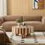 Table basse ronde en bois (table basse incluse seulement)
