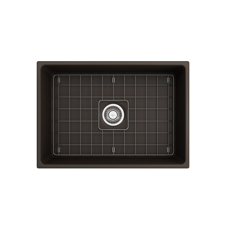 27'' L Kitchen Sink, Matte Brown