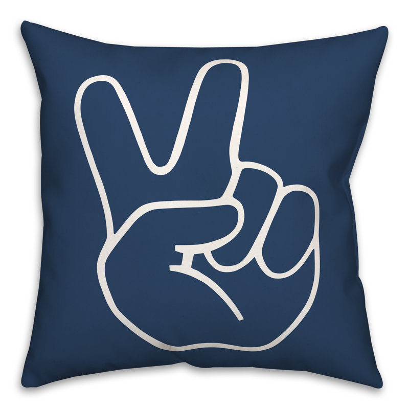 Coussin décoratif, 20 po x 20 po, Bleu marine