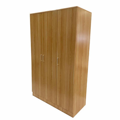 Laaiqah 3 Door Manufactured Wood Wardrobe
