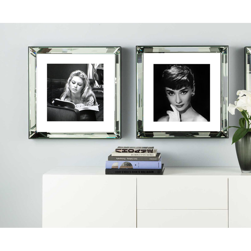 Brigitte Bardot Reading - Print on Wood