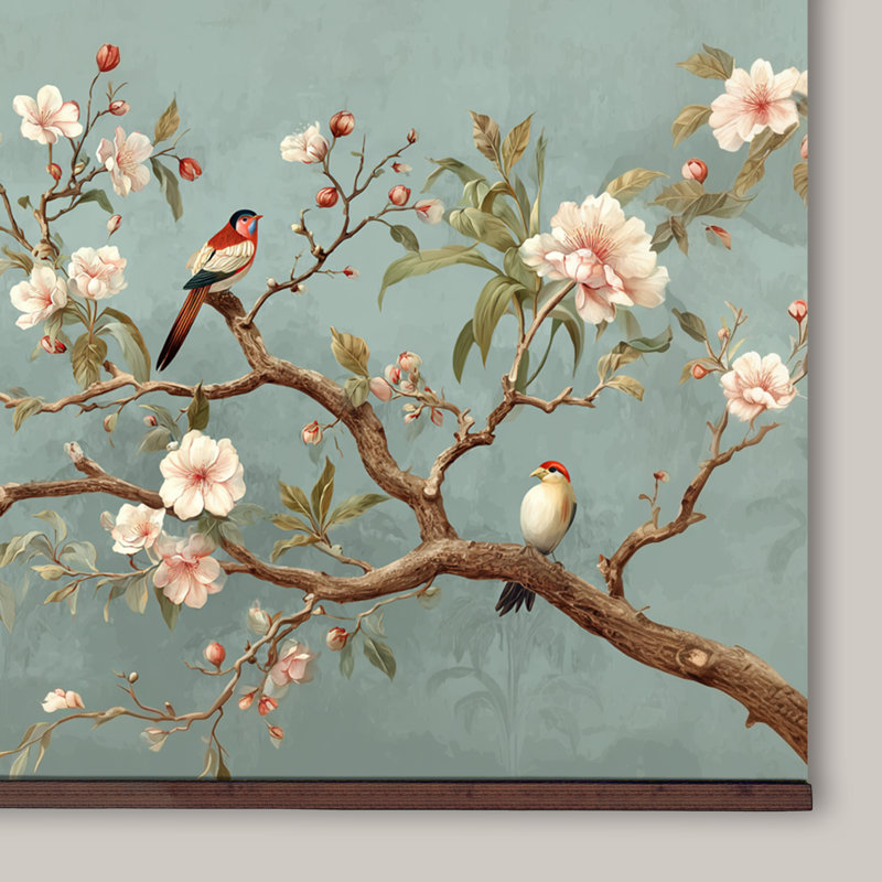 Tapisserie murale Chinoiserie, H 32 po x l 48 po