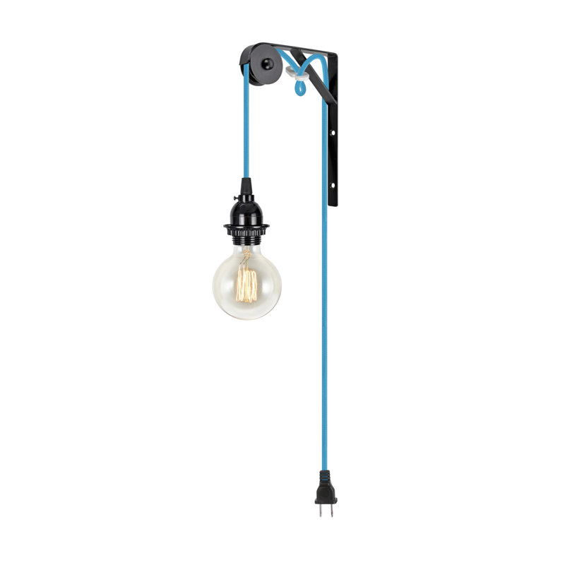 Elizebeth 1 - Light Single Pendant, Black/Blue