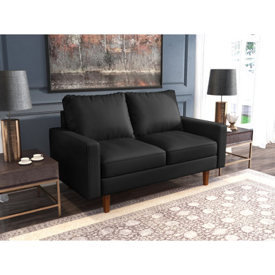 7006PVC 57.87'' Faux Leather Loveseat