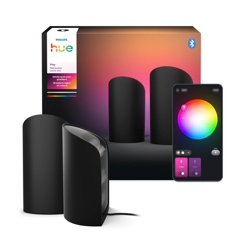 Hue Play Wall Washer 2 Pack - Black