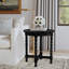 Baen Round Solid Wood End Table-1679139561