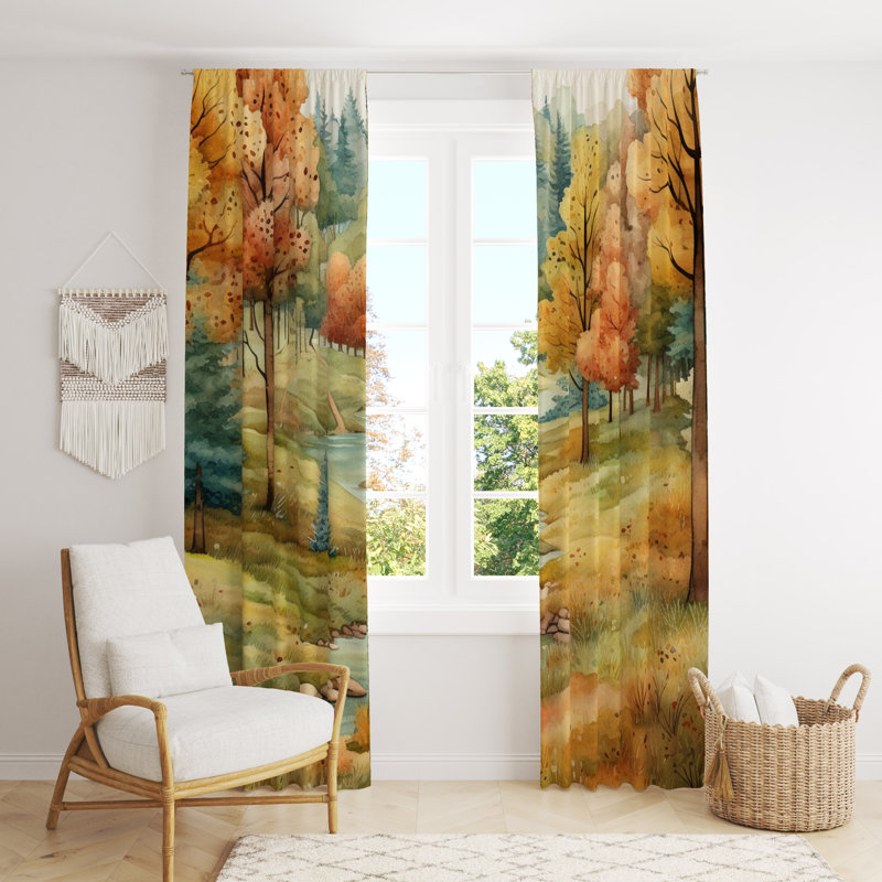 Paire de rideaux obscurcissant Andrenique, L 20 po x L 52 po