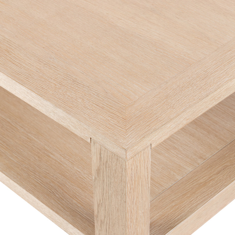 Thomas Solid Wood Coffee Table, Beige