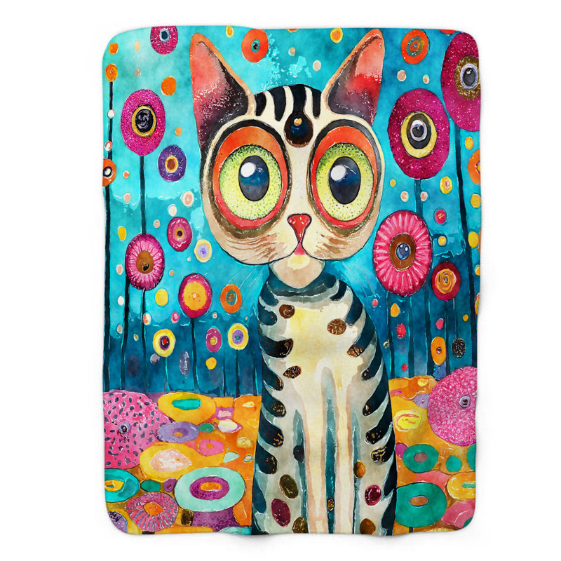 Couverture néon pour chat - 1 pièce, Lit simple