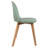 Jackqueline Modern Faux Leather Dining Chairs – Set of 4 Armless Side Chairs with Cushioned Seat and Wooden Legs for Kitchen or Dining Room-1992003948-1951675970