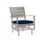 Charleston Aluminum Patio Lounge Chair with Cushions-38588443-38588394