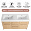 60'' Double Bathroom Vanity with Resin Top