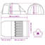 Tente familiale 6 personnes Vidaxl imperméable-113944246