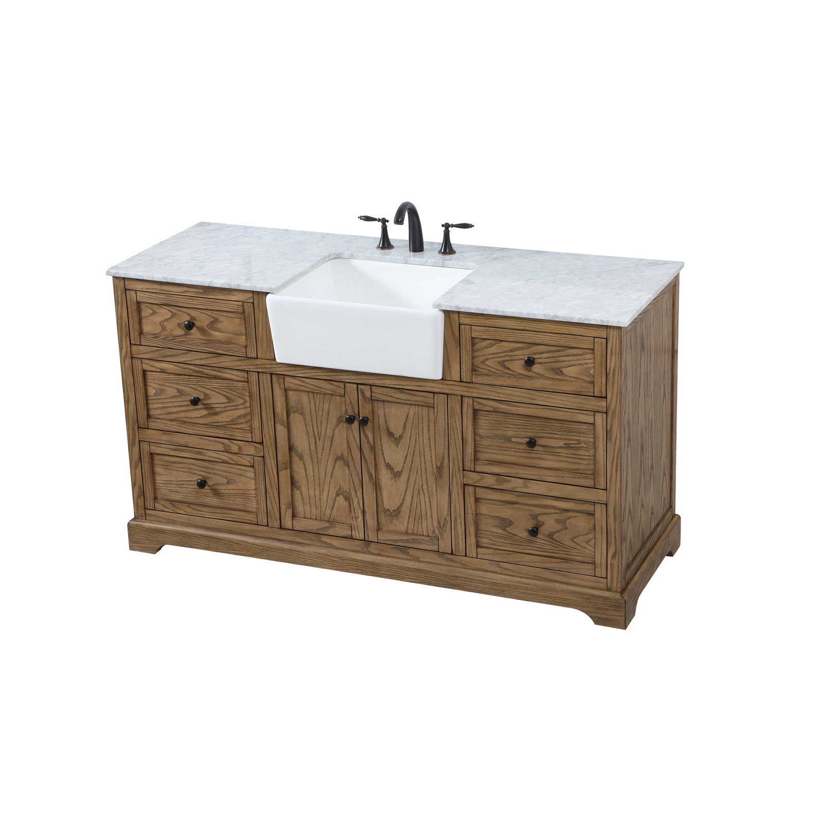 Pardue 60'' Single Bathroom Vanity, Driftwood