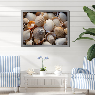 «Beach Photo Seashell Symphony IX - Nautique et plage, reproduction d'art sur toile