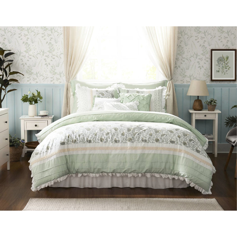 9 Comforter For Queen Size Bed, Cotton Warm Queen, Material With Elegant Floral Pattern