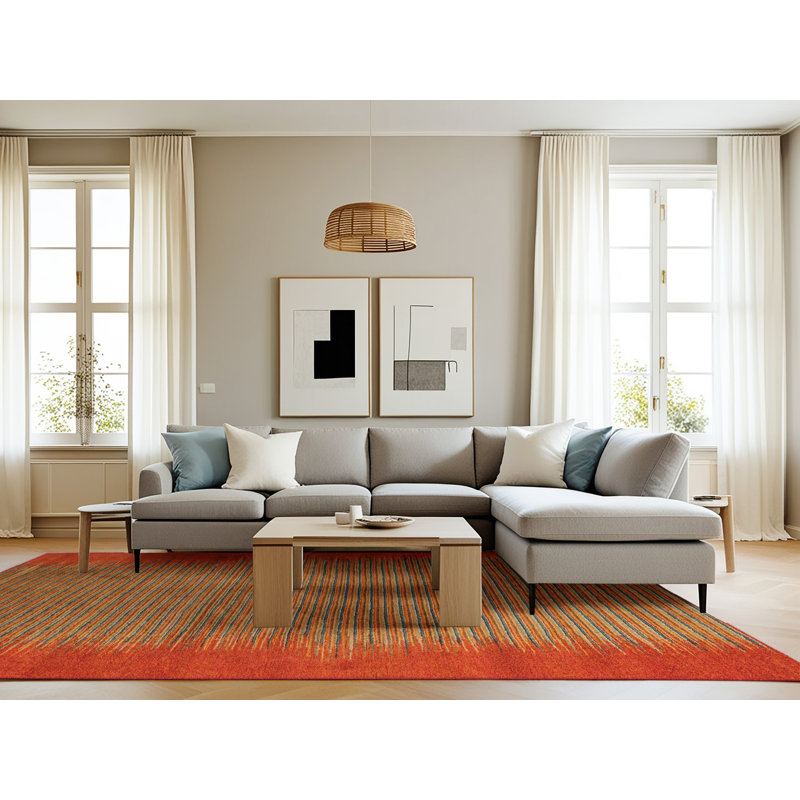 Analexis Abstract Indoor Rug, Rectangle 8' x 12'