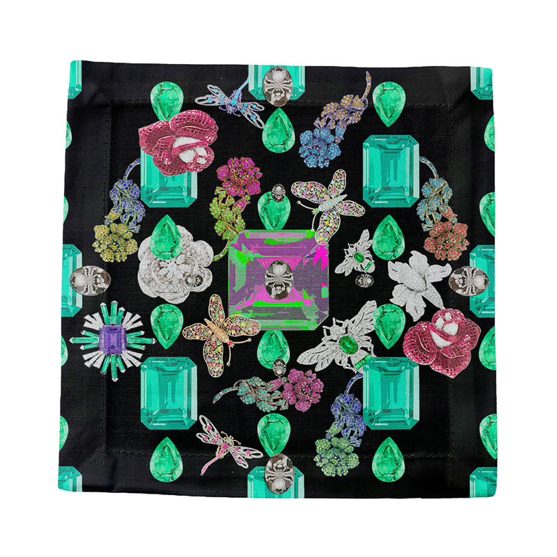 Square Napkins, Black