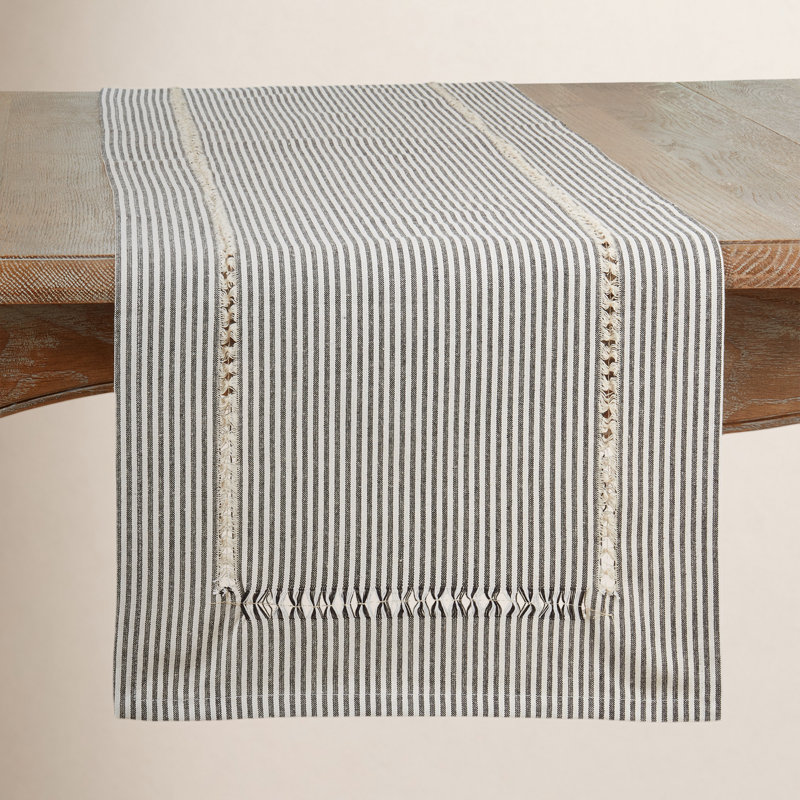 Rectangular Striped Table Runner, 90" x 16"