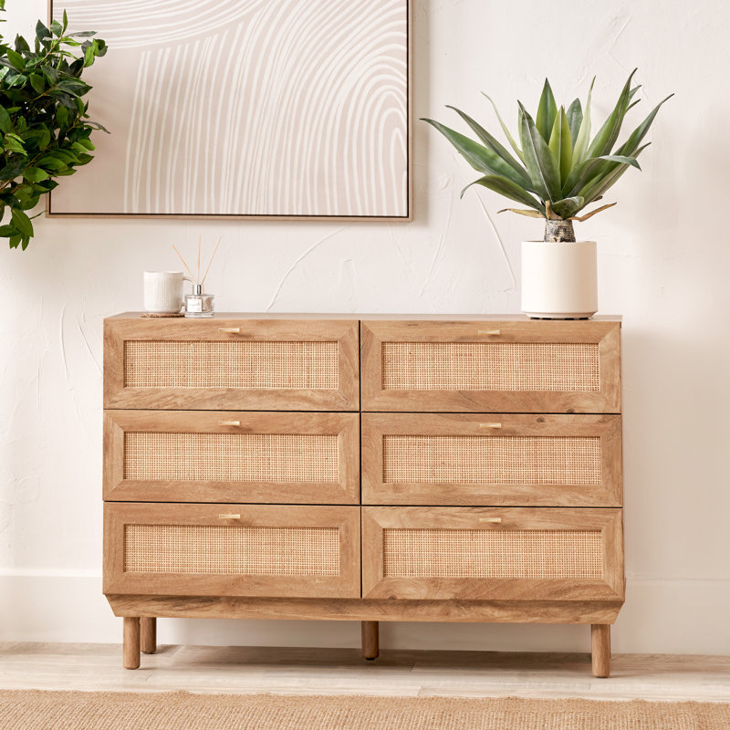 Cerelia 120cm W 6 - Drawer Chest of Drawers