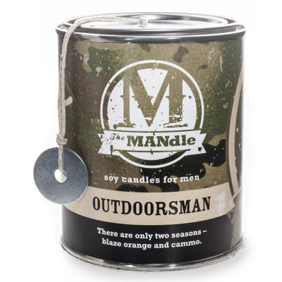 Outdoorsman Scented Jar Candle with Metal Holder
