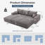 Canapé modulaire sans assemblage de 113 po Boneless-1062069247