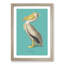 American Pelican in Teal by John Audubon - Framed Print-62764661-62764660