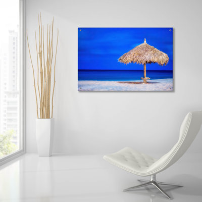 " Aruba Beach Umbrella " by Mark A Paulda