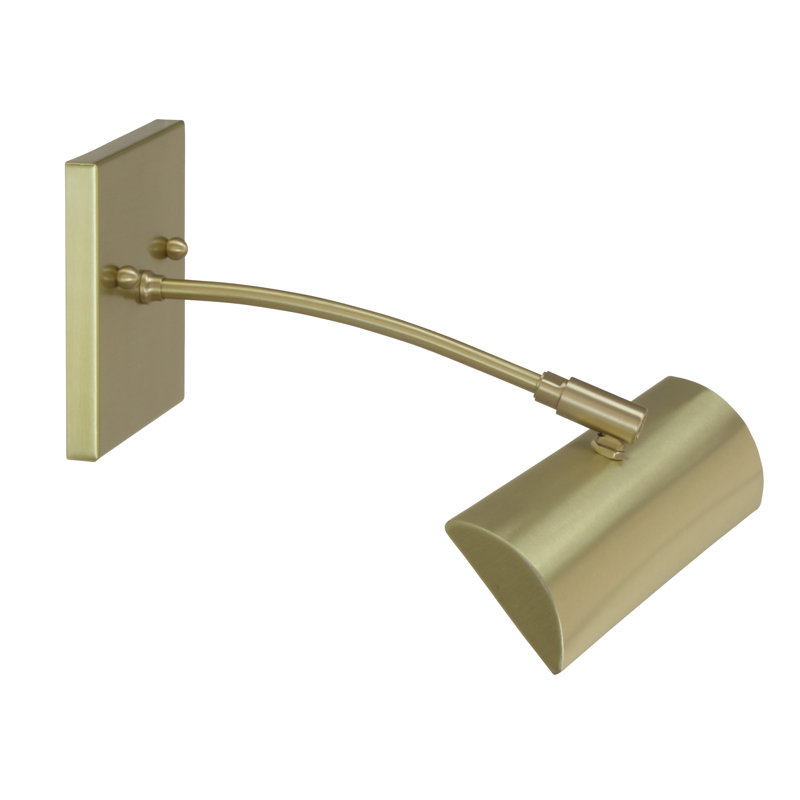 Lampe d’image murale câblée 1 lumières Cotner, Laiton satiné