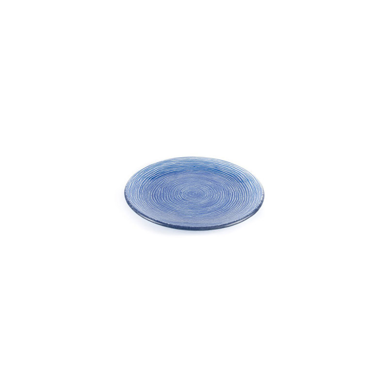 Service de vaisselle en verre rond de 7,75 po (ensemble de 2), Marine