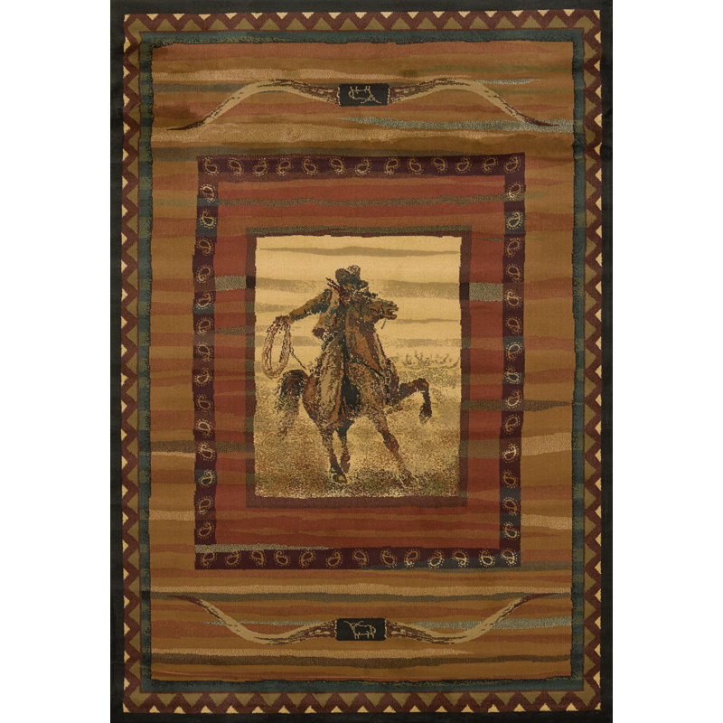 Woodacre Southwestern Indoor Rug, Rectangle 3'11" x 5'3"