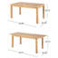 Table de salle à manger d'extérieur extensible en bois d'acacia, naturel-130203165