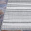 Tapis d'intérieur / extérieur champagne / gris à rayures Sania-634068018