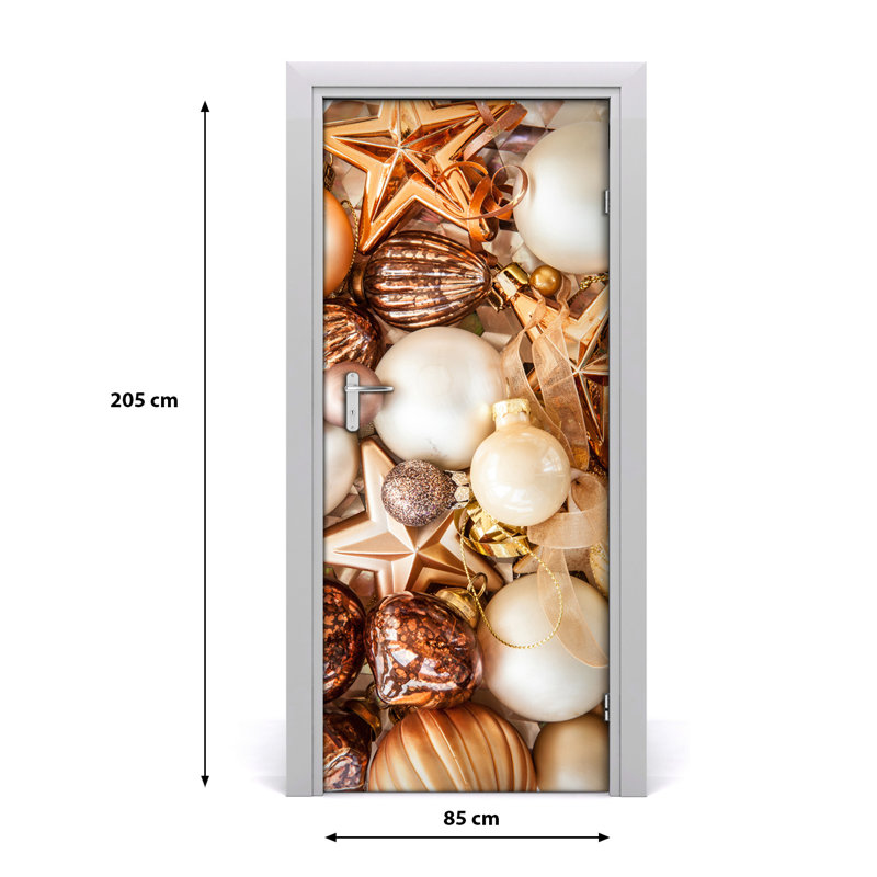 Christmas Decorations Door Decal