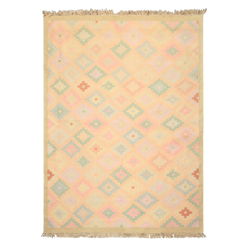 Tapis sud-ouest kilim tissé à la main 6 pi 3 po x 8 pi 9 po