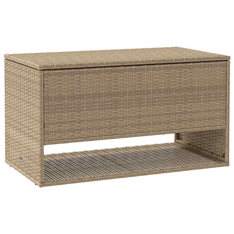 Outdoor Cushion Box 100X55x55.5 Cm Poly Rattan, Beige