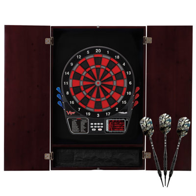 Metropolitan Electronic Dartboard and Cabinet Set with Darts