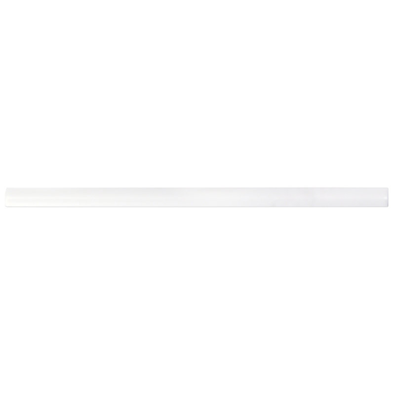 0.6'' L x 12'' W Ceramic Bullnose Tile Trim