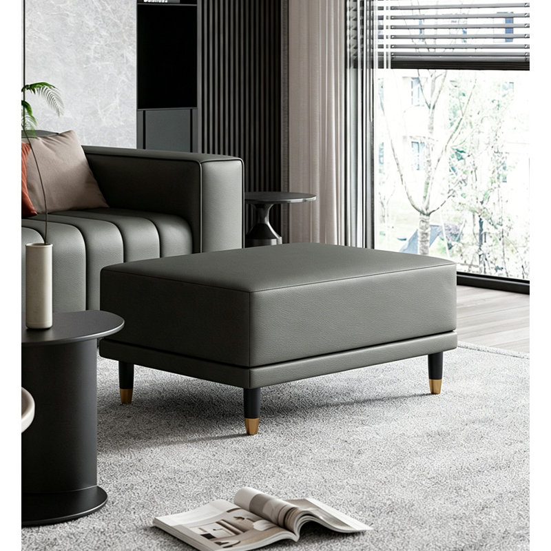 Table basse avec repose-pieds Modern, 16.54" H x 35.4" W x 23.6" D