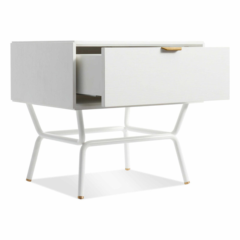 Dang 22'' W Metal Nightstand, White