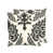 Motif floral noir
