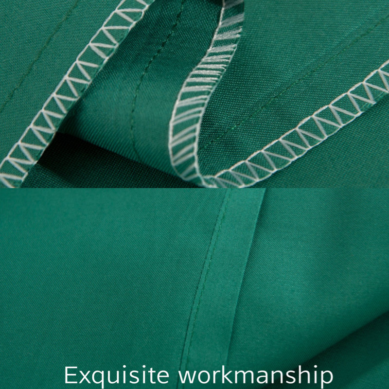 Standard Cotton Nursery Pillowcases - 500 Thread Count Travel-Friendly 13x18-Inch Envelope Closure Set?, Dark Green