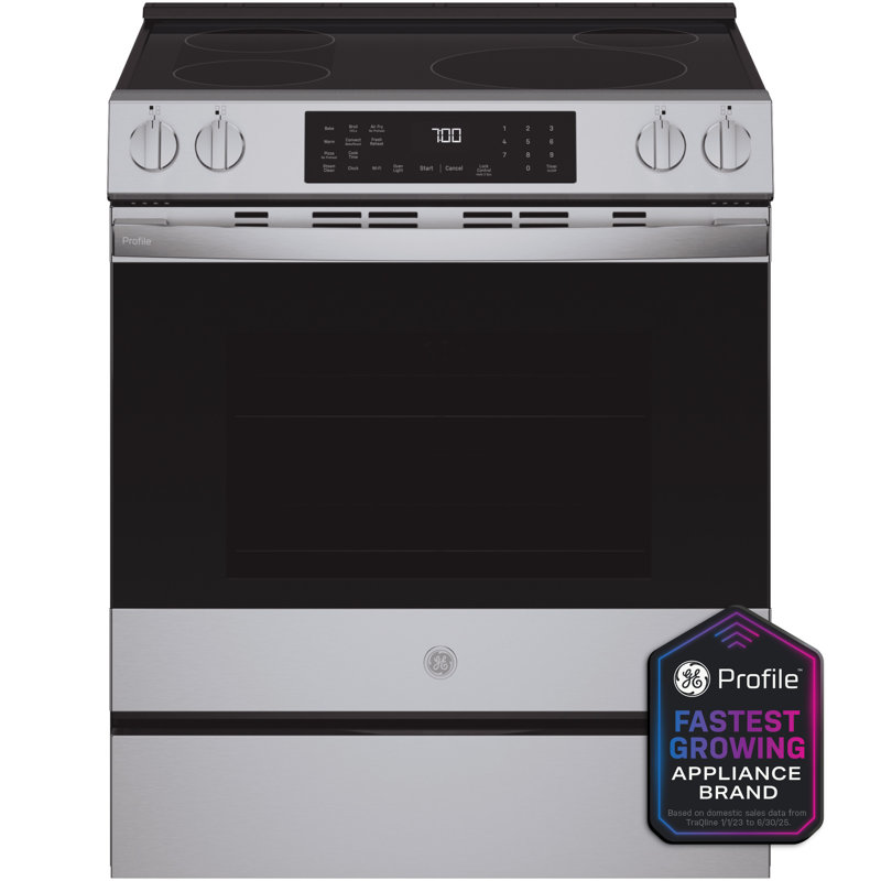 GE Profile ENERGY STAR® 30" Smart Slide-In Induction and Convection Range with No Preheat Air Fry and EasyWash Oven Tray