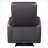 Square Arm Power Recliner  Contemporary Living Room Seating Warm Brown Leather Power Reclining